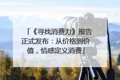 《寻找消费力》报告正式发布：从价格到价值，情感定义消费