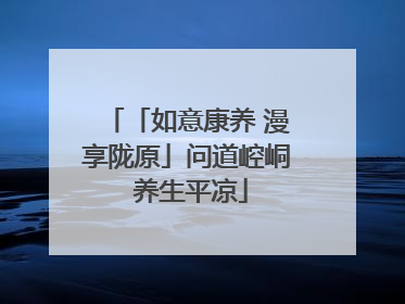 「如意康养 漫享陇原」问道崆峒 养生平凉