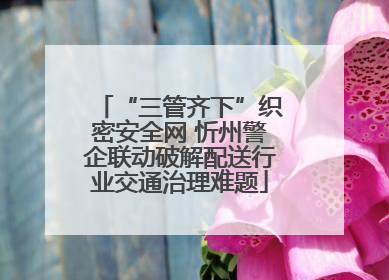 “三管齐下”织密安全网 忻州警企联动破解配送行业交通治理难题