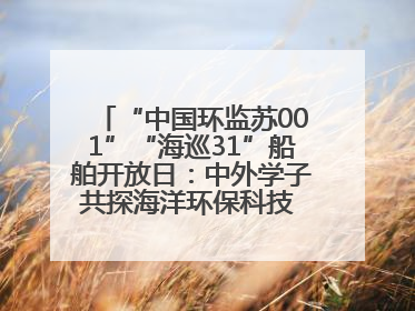 “中国环监苏001”“海巡31”船舶开放日：中外学子共探海洋环保科技 跨文化交流筑牢“蓝色”友谊