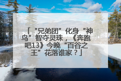 “兄弟团”化身“神鸟”智夺灵珠，《奔跑吧13》今晚“百谷之王”花落谁家？