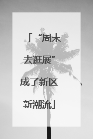 “周末去逛展”成了新区新潮流
