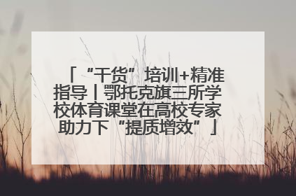 “干货”培训+精准指导丨鄂托克旗三所学校体育课堂在高校专家助力下“提质增效”