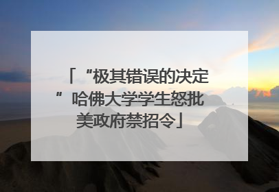 “极其错误的决定”哈佛大学学生怒批美政府禁招令