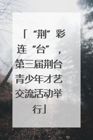 “荆”彩连“台”，第三届荆台青少年才艺交流活动举行