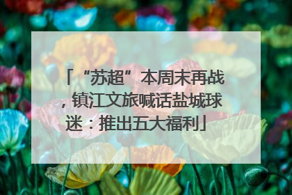 “苏超”本周末再战，镇江文旅喊话盐城球迷：推出五大福利