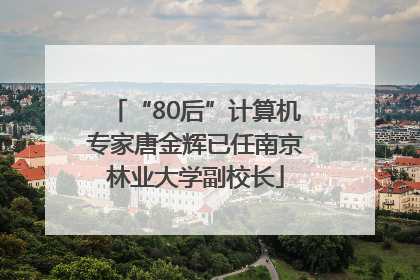 “80后”计算机专家唐金辉已任南京林业大学副校长
