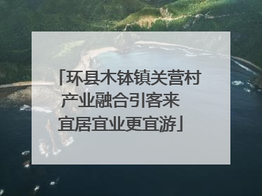 环县木钵镇关营村 产业融合引客来 宜居宜业更宜游