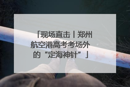 现场直击丨郑州航空港高考考场外的“定海神针”