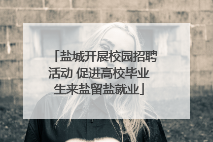 盐城开展校园招聘活动 促进高校毕业生来盐留盐就业