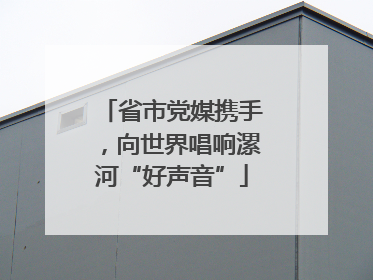 省市党媒携手，向世界唱响漯河“好声音”
