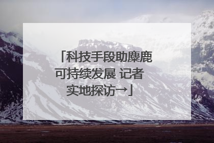 科技手段助麋鹿可持续发展 记者实地探访→