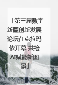 第三届数字新疆创新发展论坛在克拉玛依开幕 共绘AI赋能新图景