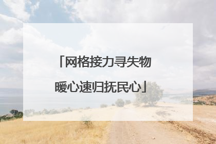 网格接力寻失物 暖心速归抚民心