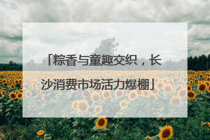 粽香与童趣交织，长沙消费市场活力爆棚