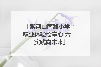 紫荆山南路小学：职业体验绘童心 六一实践向未来