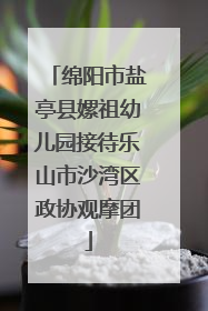 绵阳市盐亭县嫘祖幼儿园接待乐山市沙湾区政协观摩团