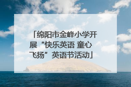 绵阳市金峰小学开展“快乐英语 童心飞扬”英语节活动
