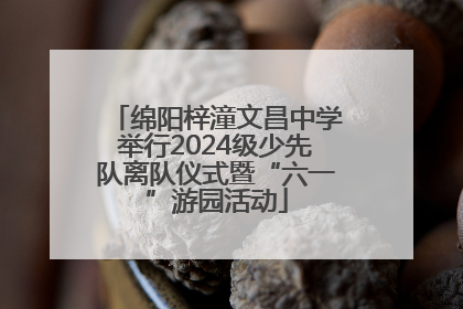 绵阳梓潼文昌中学举行2024级少先队离队仪式暨“六一”游园活动