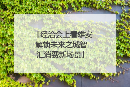 经洽会上看雄安 解锁未来之城智汇消费新场景