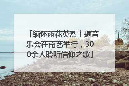 缅怀雨花英烈主题音乐会在南艺举行，300余人聆听信仰之歌