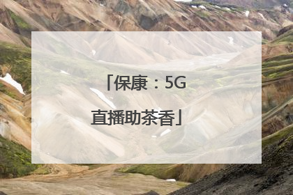 保康：5G直播助茶香