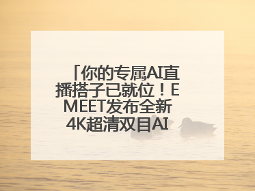 你的专属AI直播搭子已就位！EMEET发布全新4K超清双目AI智能云台摄像头