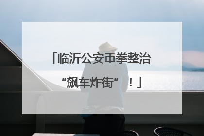 临沂公安重拳整治“飙车炸街”！
