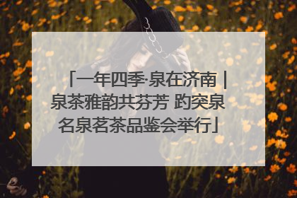 一年四季·泉在济南｜泉茶雅韵共芬芳 趵突泉名泉茗茶品鉴会举行