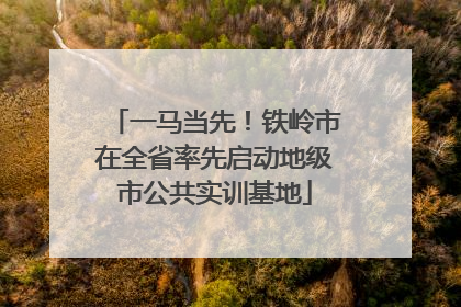 一马当先！铁岭市在全省率先启动地级市公共实训基地