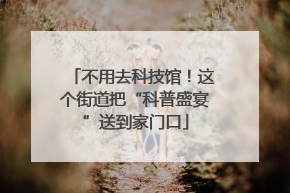 不用去科技馆！这个街道把“科普盛宴”送到家门口