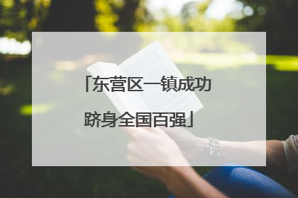东营区一镇成功跻身全国百强