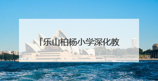 乐山柏杨小学深化教育对口帮扶工作建设