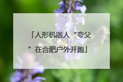 人形机器人“夸父”在合肥户外开跑