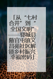 从“七村合并”到“全国文明”——郓城县随官屯镇文昌苑社区解锁乡村振兴幸福密码