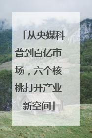 从央媒科普到百亿市场，六个核桃打开产业新空间