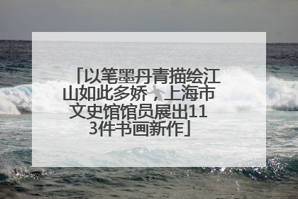 以笔墨丹青描绘江山如此多娇，上海市文史馆馆员展出113件书画新作