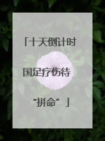 十天倒计时 国足疗伤待“拼命”