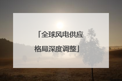 全球风电供应格局深度调整
