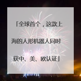 全球首个，这款上海的人形机器人同时获中、美、欧认证