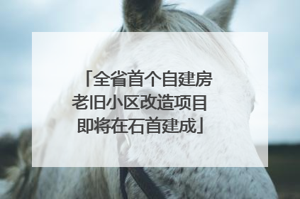 全省首个自建房老旧小区改造项目即将在石首建成