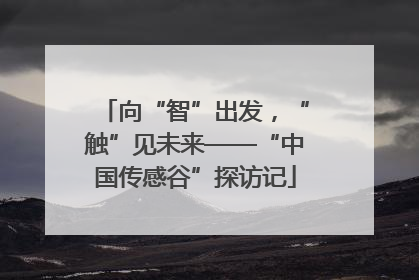 向“智”出发，“触”见未来——“中国传感谷”探访记