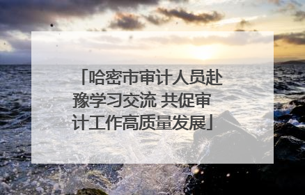 哈密市审计人员赴豫学习交流 共促审计工作高质量发展