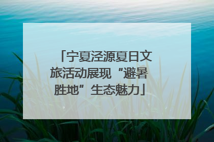 宁夏泾源夏日文旅活动展现“避暑胜地”生态魅力