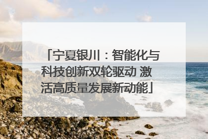 宁夏银川：智能化与科技创新双轮驱动 激活高质量发展新动能