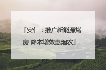 安仁：推广新能源烤房 降本增效惠烟农
