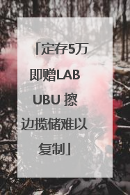 定存5万即赠LABUBU 擦边揽储难以复制