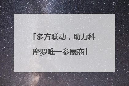 多方联动，助力科摩罗唯一参展商