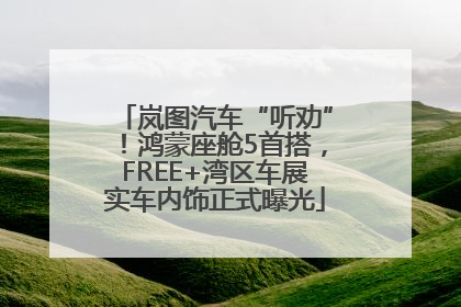 岚图汽车“听劝”！鸿蒙座舱5首搭，FREE+湾区车展实车内饰正式曝光