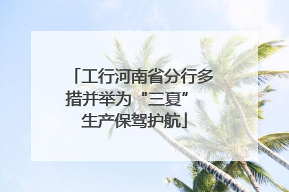 工行河南省分行多措并举为“三夏” 生产保驾护航
